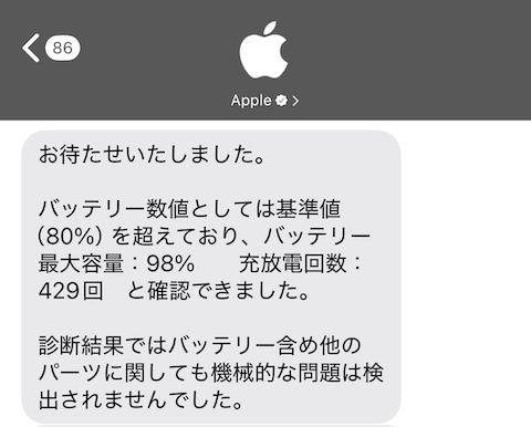 iPad mini 4でバッテリー診断をする方法。「設定」から確認できない